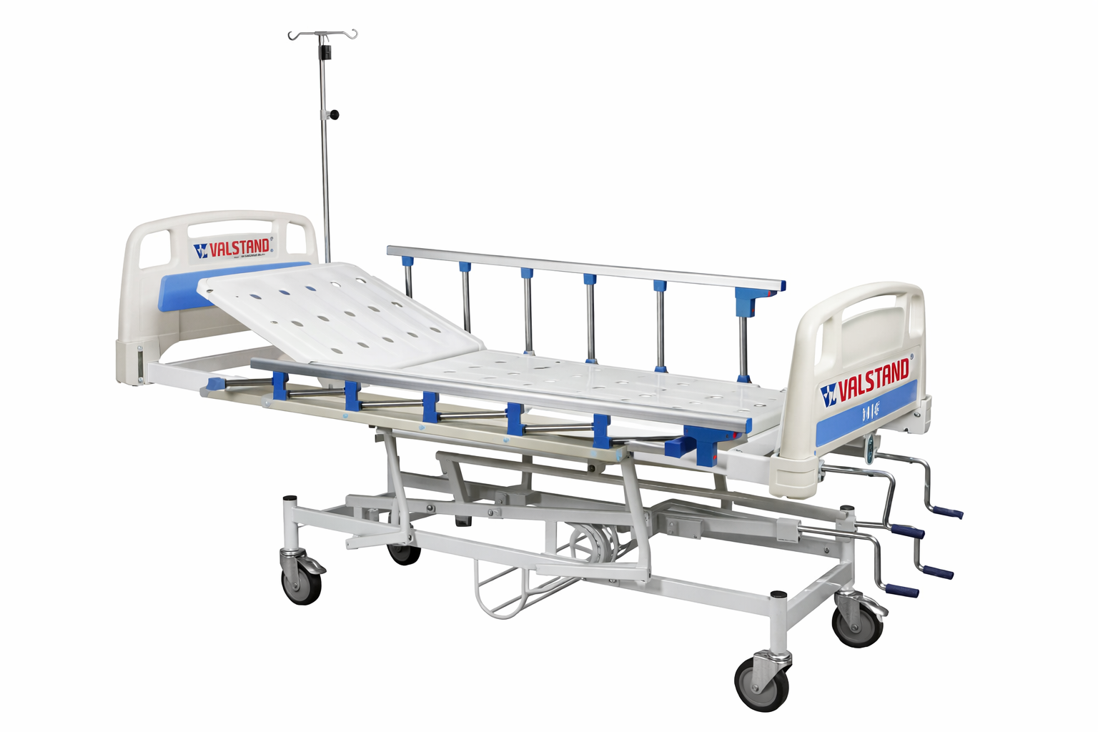 Mechanical ICU Bed with Collapsible Side Railings (5 Function)